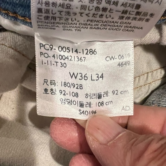 Levi’s RARE vintage 514 l 36W x 34L | Made in 1986 | Straight Leg Jeans Men’s - Picture 10 of 14